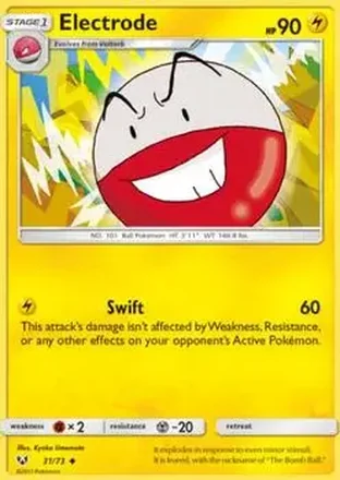 2017 Pokemon Shining Legends #31/73 - Electrode