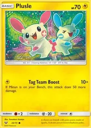 2017 Pokemon Shining Legends #33/73 - Plusle