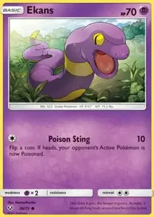 2017 Pokemon Shining Legends #36/73 - Ekans