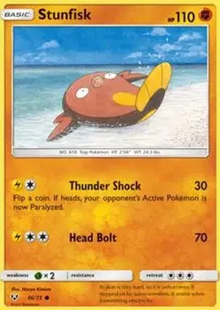 2017 Pokemon Shining Legends #46/73 - Stunfisk