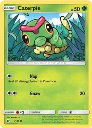 2017 Pokemon Sun & Moon #1/149 - Caterpie