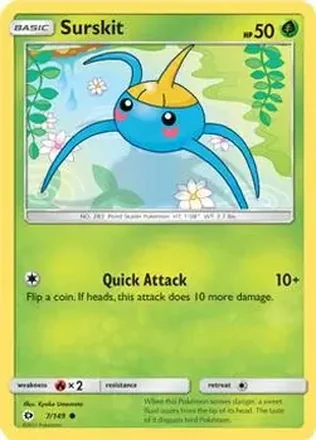 2017 Pokemon Sun & Moon #7/149 - アメタマ