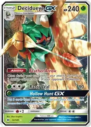 2017 Pokemon Sun & Moon #12/149 - Decidueye ex