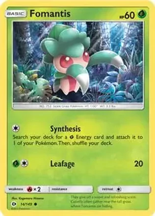2017 Pokemon Sun & Moon #14/149 - Fomantis