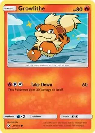 2017 Pokemon Sun & Moon #21/149 - Growlithe
