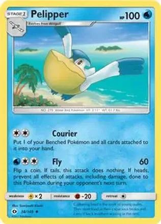 2017 Pokemon Sun & Moon #38/149 - Pelipper
