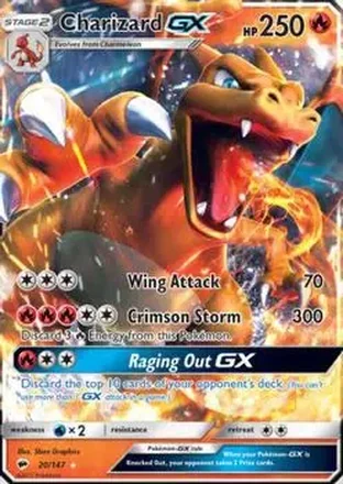 2017 Pokemon Sun & Moon Burning Shadows #20/147 - Charizard