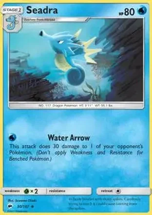 2017 Pokemon Sun & Moon Burning Shadows #30/147 - Seadra