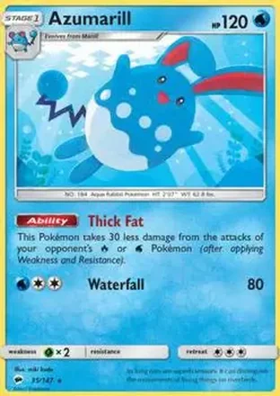 2017 Pokemon Sun & Moon Burning Shadows feature card