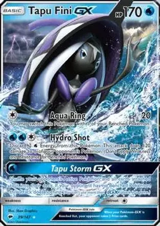 2017 Pokemon Sun & Moon Burning Shadows feature card