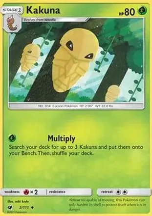 2017 Pokemon Sun & Moon Crimson Invasion #2/111 - Kakuna