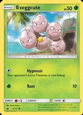 2017 Pokemon Sun & Moon Crimson Invasion #4/111 - Exeggcute