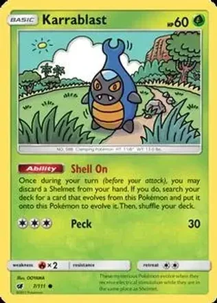 2017 Pokemon Sun & Moon Crimson Invasion #7/111 - カブルモ