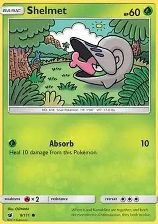 2017 Pokemon Sun & Moon Crimson Invasion #8/111 - Shelmet