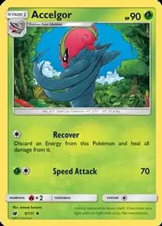 2017 Pokemon Sun & Moon Crimson Invasion #9/111 - Accelgor