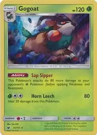 2017 Pokemon Sun & Moon Crimson Invasion #11/111 - Gogoat