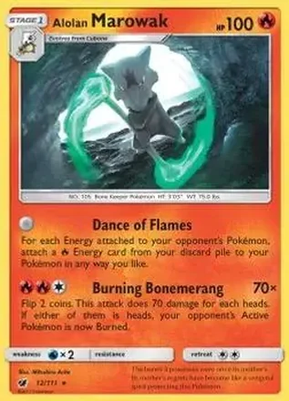 2017 Pokemon Sun & Moon Crimson Invasion #12/111 - Marowak
