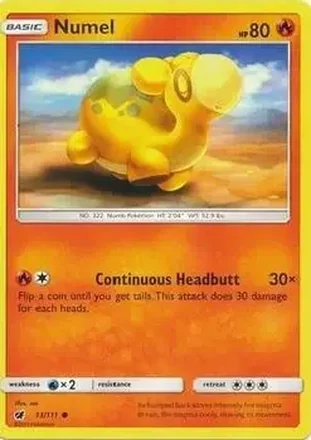 2017 Pokemon Sun & Moon Crimson Invasion #13/111 - Numel