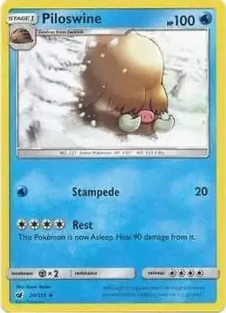 2017 Pokemon Sun & Moon Crimson Invasion #20/111 - イノムー
