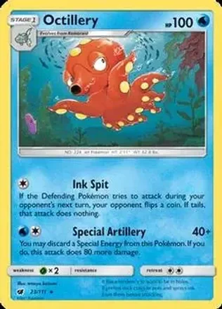2017 Pokemon Sun & Moon Crimson Invasion #23/111 - Octillery