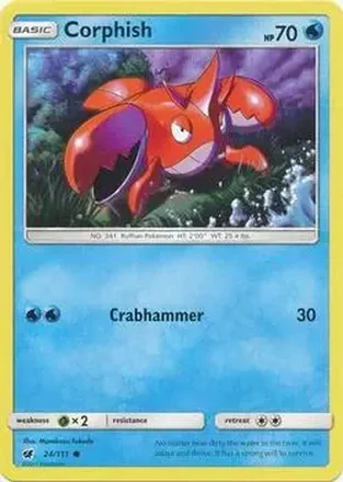 2017 Pokemon Sun & Moon Crimson Invasion #24/111 - Corphish