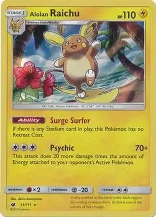 2017 Pokemon Sun & Moon Crimson Invasion #31/111 - Raichu