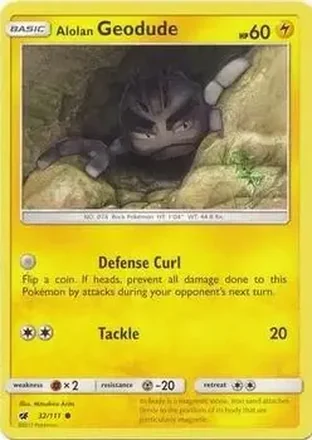 2017 Pokemon Sun & Moon Crimson Invasion #32/111 - Geodude
