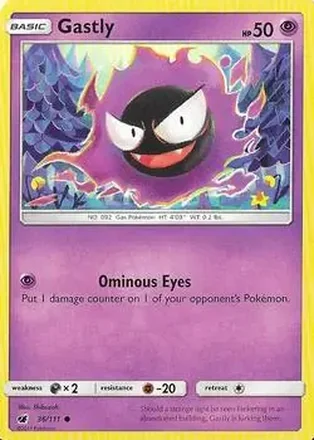 2017 Pokemon Sun & Moon Crimson Invasion #36/111 - Gastly