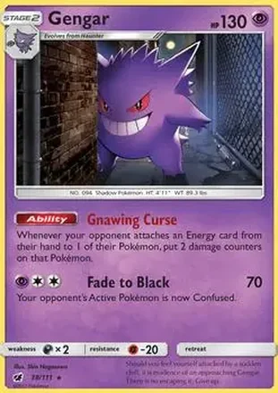 2017 Pokemon Sun & Moon Crimson Invasion #38/111 - Gengar