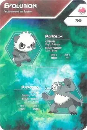 2016 Kellogg's Pokemon Evolution Index #NNO - Pancham - Pangoro