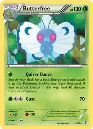 2016 Pokemon Generations #5/83 - Butterfree