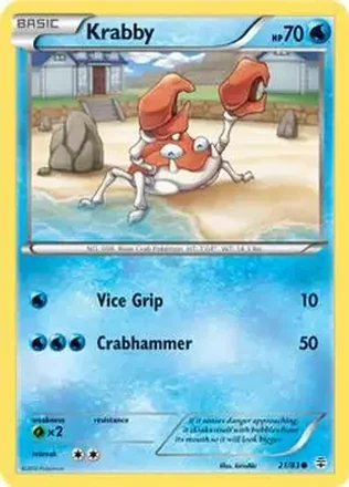 2016 Pokemon Generations #21/83 - Krabby