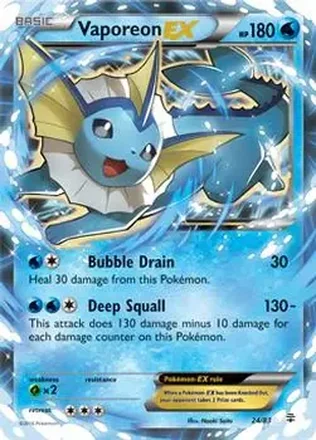 2016 Pokemon Generations #24/83 - Vaporeon
