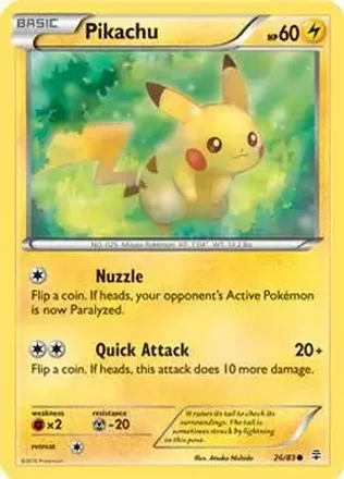 2016 Pokemon Generations #26/83 - Pikachu