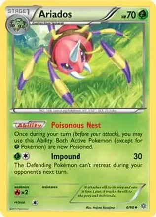 2015 Pokemon XY Ancient Origins #6/98 - アリアドス