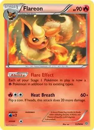 2015 Pokemon XY Ancient Origins #13/98 - Flareon