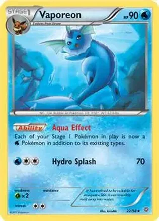2015 Pokemon XY Ancient Origins #22/98 - Vaporeon