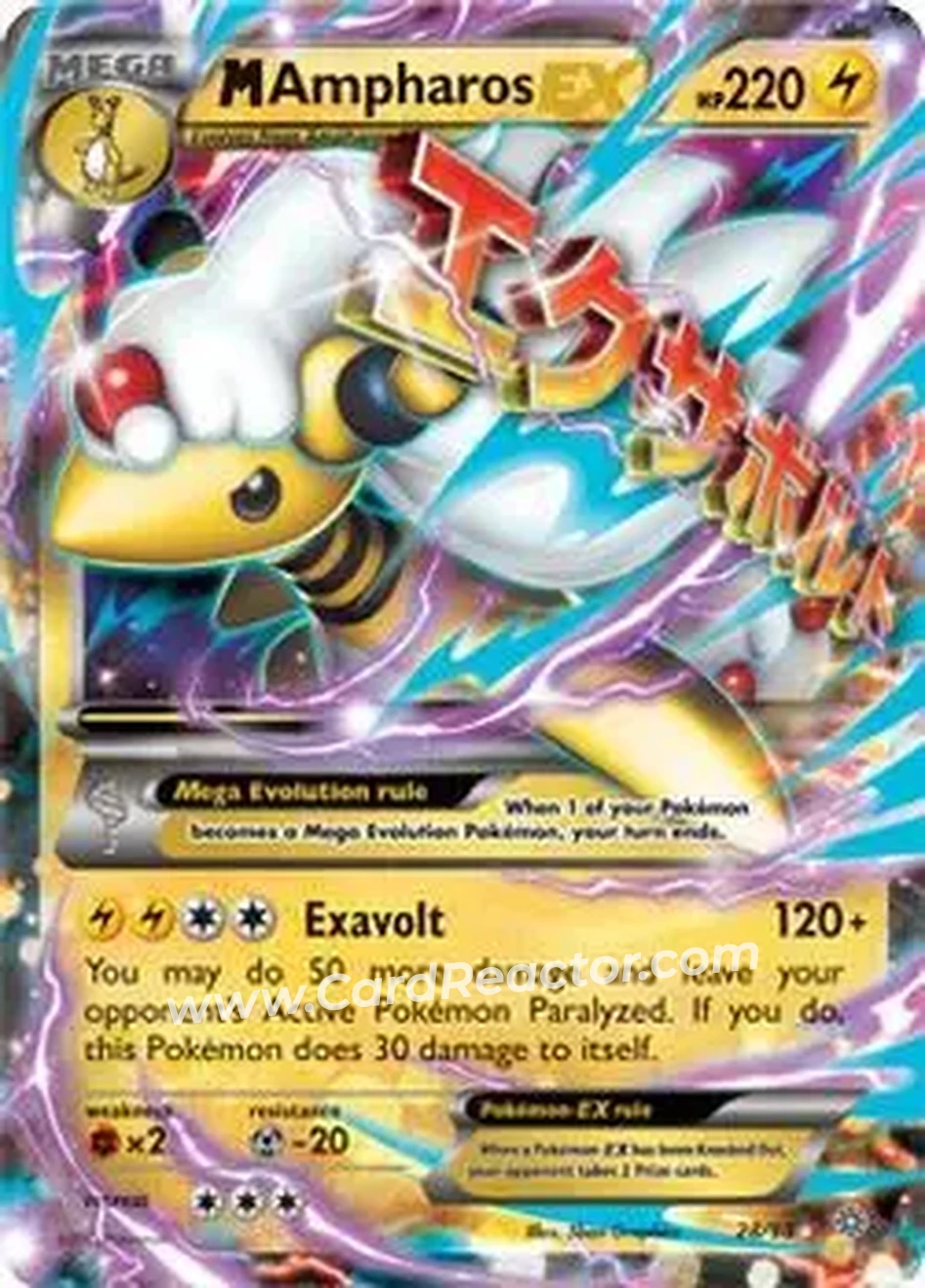 2015 Pokemon XY Ancient Origins #28/98 - Ampharos - Front