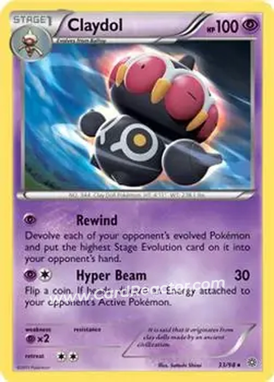 2015 Pokemon XY Ancient Origins #33/98 - Claydol - Front