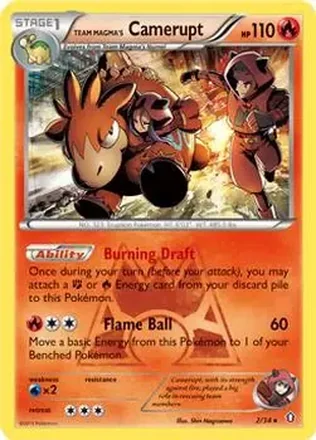 2015 Pokemon XY Double Crisis #2 - Camerupt