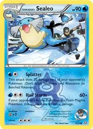 2015 Pokemon XY Double Crisis #4 - Sealeo