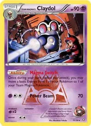 2015 Pokemon XY Double Crisis #11 - Claydol