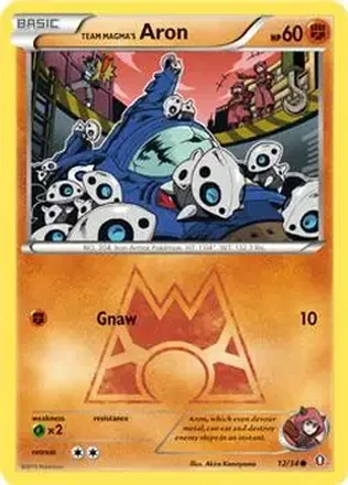 2015 Pokemon XY Double Crisis #12 - Aron