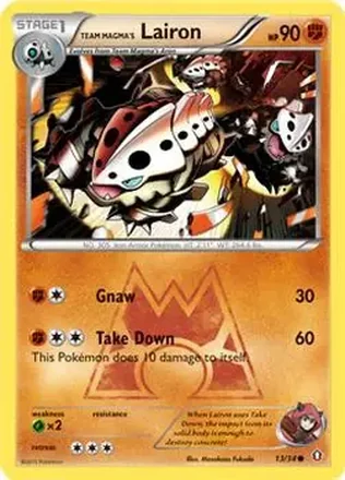 2015 Pokemon XY Double Crisis #13 - Lairon
