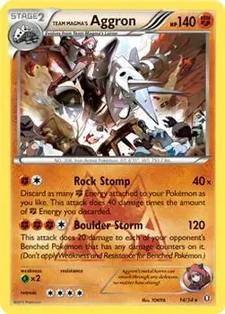 2015 Pokemon XY Double Crisis #14 - Aggron