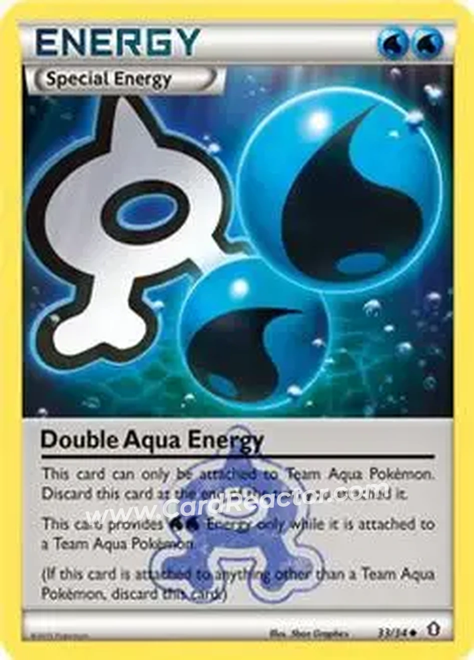 2015 Pokemon XY Double Crisis #33 - Double Aqua Energy