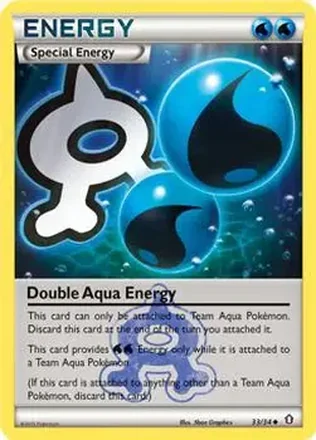 2015 Pokemon XY Double Crisis #33 - Double Aqua Energy