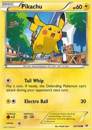 2015 Pokemon XY Roaring Skies #20/108 - Pikachu