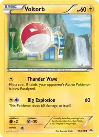 2015 Pokemon XY Roaring Skies #21/108 - Voltorb