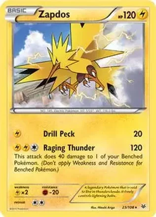 2015 Pokemon XY Roaring Skies #23/108 - Zapdos